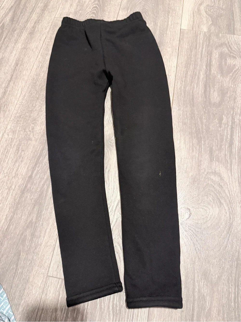 Kids Black Fleece-Lined Leggings